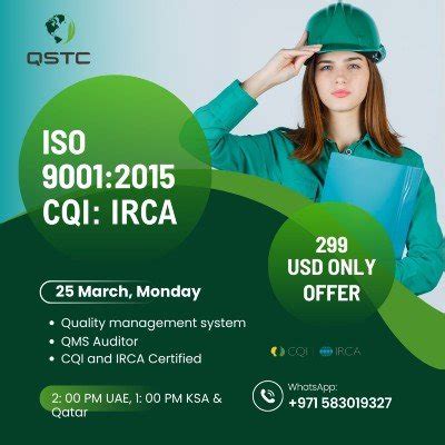Iso 9001:2015 QUALITY MANAGEMENT SYSTEM LEAD AUDITOR , Sharjah , Dubai ...
