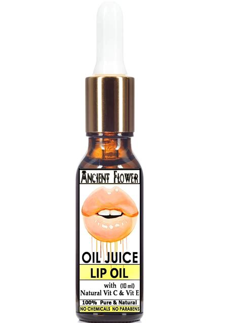 Ancient Flower - Oil Juice - Lip Serum Oil For Dark Lips - with Natural ...