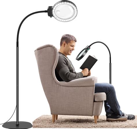 Amazon.com: 10X 30X Large Floor Magnifying Glass with Light and Stand ...