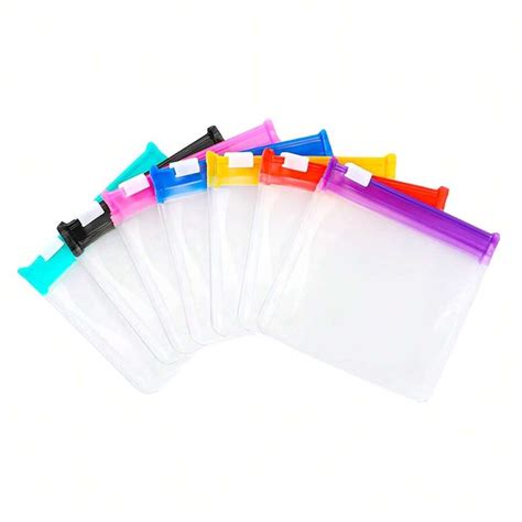 9pcs Pill Pouch Bags Zippered Pill Pouch Set Reusable Translucent ...