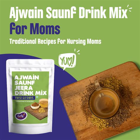 Early Foods | First 40 Days Postpartum Care | Ajwain Saunf Drink Mix ...