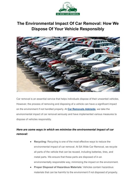 PPT - The Environmental Impact Of Car Removal_ How We Dispose Of Your ...