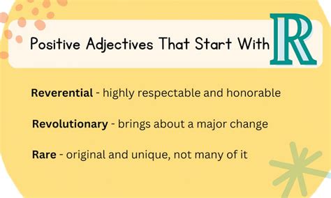 Adjectives That Start With R - Reliable Word List - Grammar