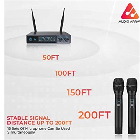 Buy Audio Array AM-W14 UHF Dual Handheld Wireless Microphone Online ...