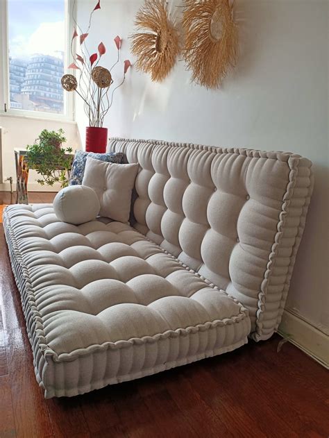 Linen French Cushion, Sofa Bed, Bench Cushion, Window Seat Cushion ...