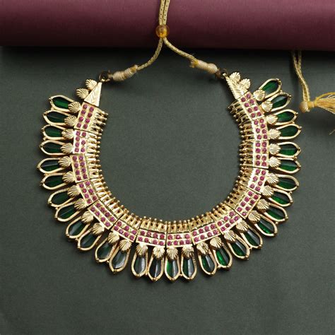 Real Gold Tone traditional kerala ad leaf palakka