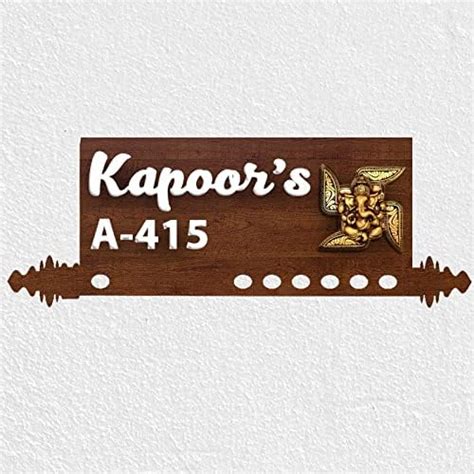 Heartsly Personalized Name Plates for Home Entrance (12x6 inch ...