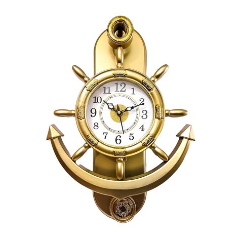Buy Maxwell Quartz Golden Unique Designer Pendulum Anchor Theme Wall ...