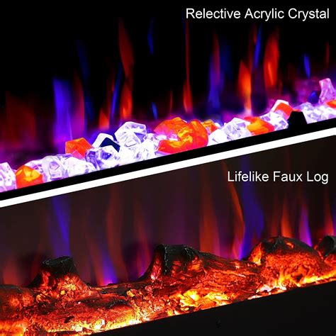 Buy Benrocks 72'' Electric Fireplace Heater, Electric Fireplace Inserts ...