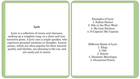 Five Major Types of Genres in Literature and examples | PPTX