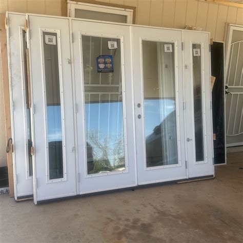 Exterior French Door Patio Doors 96” X 80” Metal Doors Fully Framed for ...
