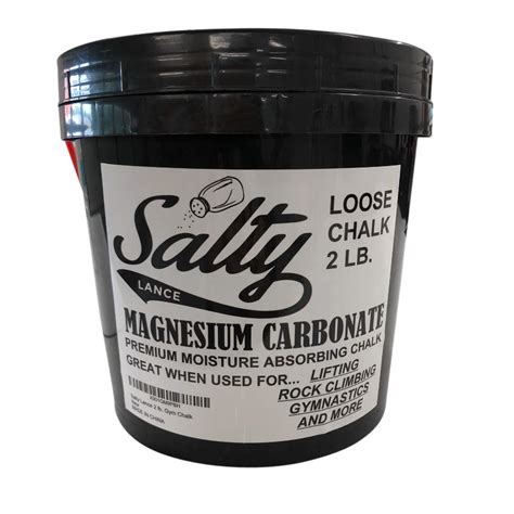 Salty Lance 2 lb. Gym Chalk Bucket - Includes Carrying Handle and Twist ...