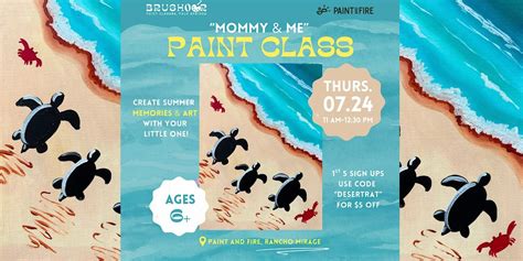 Mommy and Me Paint Class Turtles, Paint and Fire, Rancho Mirage, 24 ...