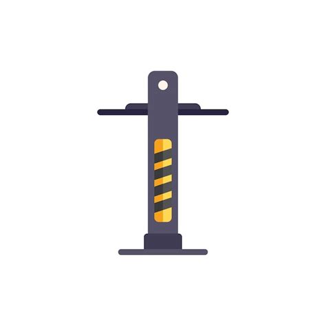 Automotive lift icon flat vector auto garage repair service isolated ...