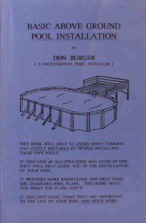 Buy Basic above ground pool installation Book Online at Low Prices in ...