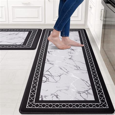 Amazon.com: ASPMIZ 3 Piece Kitchen Rug Set with Runner, Marble Memory ...