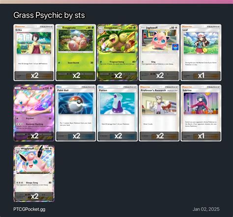 Grass Psychic Pokemon