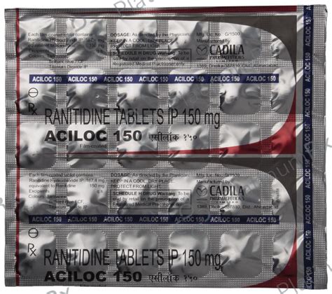 Aciloc 150mg Tablet 30s - Save 38% on Substitute Medicine