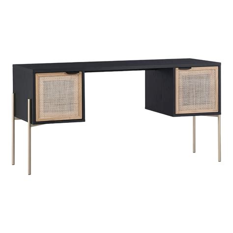 Jedi Mango Wood & Rattan, Iron Console Table – Nismaaya Decor
