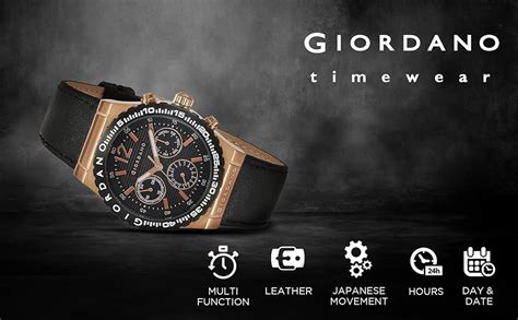 Giordano Multifunction Black Dial Men's Watch - 1757-03 : Amazon.in ...