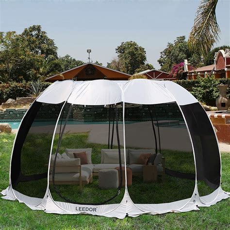 Buy Leedor Gazebos for Patios Screen House Room 12-15 Person Canopy ...