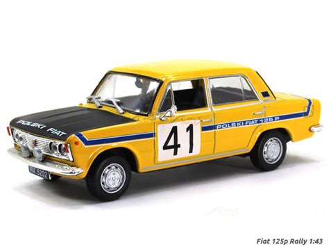 Fiat 125p Rally 1:43 diecast Scale Model car | Scale Arts India