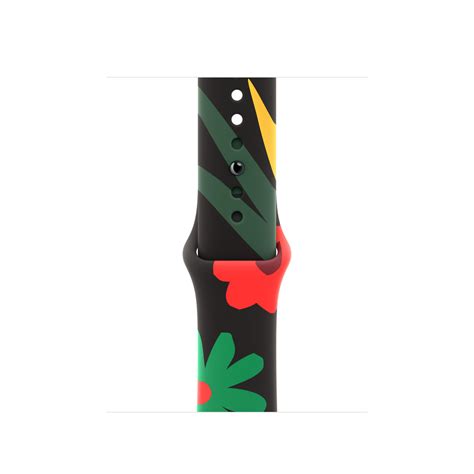 42mm Black Unity Sport Band - Unity Bloom - S/M - Apple (IN)