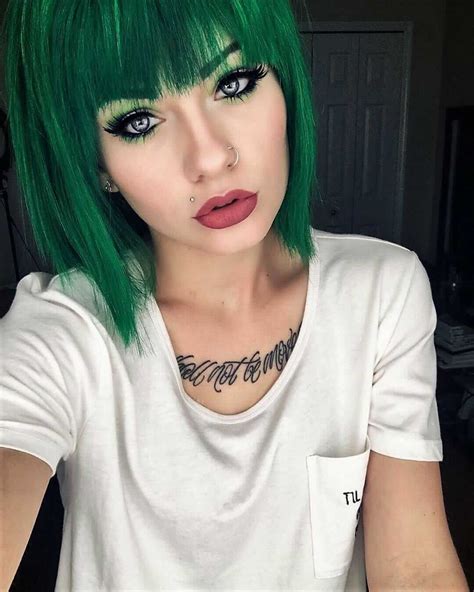 25 Green Hair Color Ideas You Have To Try | Green hair dye, Green hair ...