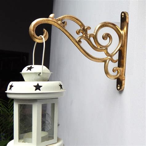Metal Wall Hook Hanging Plant Bracket, Gold freeshipping - Ecofynd