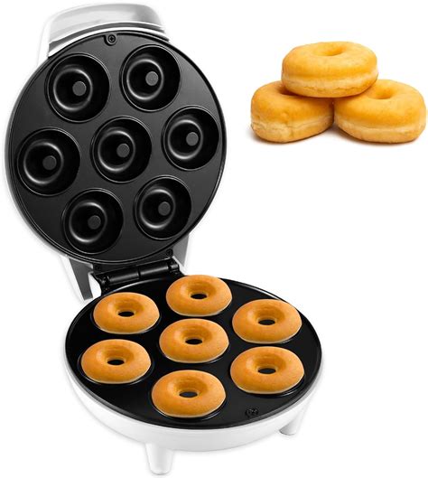 Mini Donut Machine, Makes 7 Donuts, Donut Maker Machine Non-Stick, Mini ...