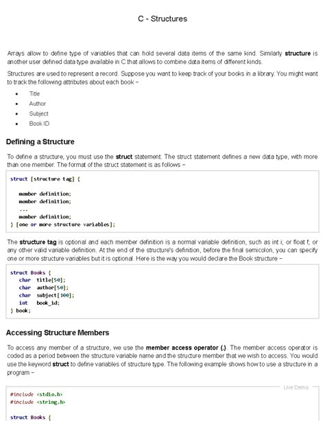 Image result for Array of Structures in C Programming