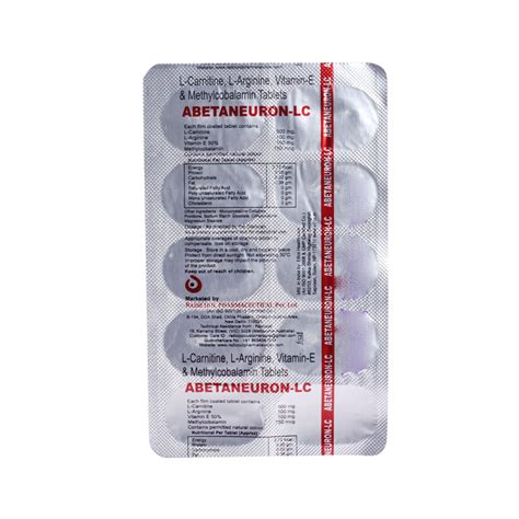 Abetaneuron LC Tablet 10's Price, Uses, Side Effects, Composition ...