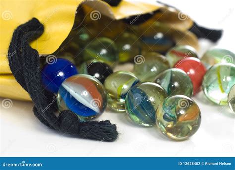 Bag of Marbles stock photo. Image of marbles, childhood - 12628402