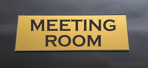 Buy SIGNOOGLE® Meeting Room Acrylic Laminated Name Plate Display Office ...