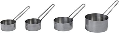Buy Dynore Stainless Steel Set of 4 Measuring Cup and 4 Measuring Spoon ...