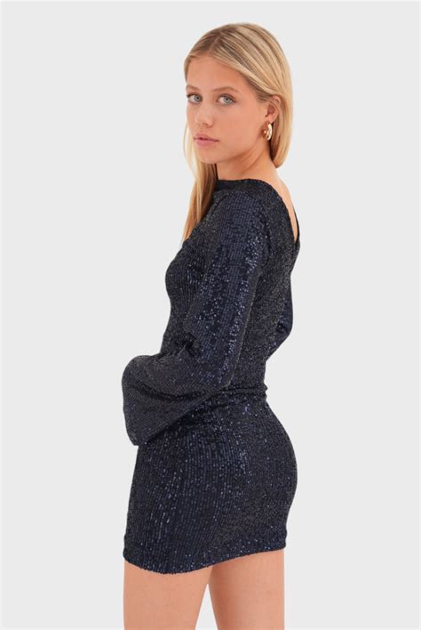 "Shine" klänning blå - Meet Me There