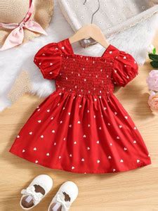 F B Garments Girls Midi/Knee Length Festive/Wedding Dress Price in ...