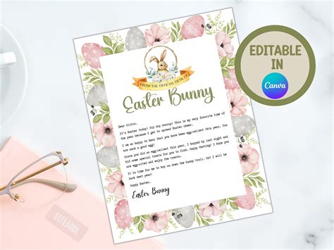 Printable Official Letter From the Desk of the Easter Bunny - Etsy ...
