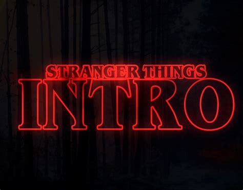 Image result for Stranger Things Intro Tutorial After Effects