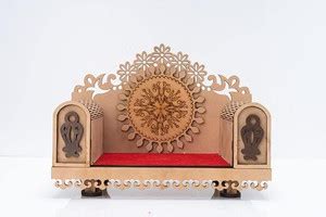YCVARIYA Pooja Room Mandir for Home Office Shop Handicraft Wood Laddu ...