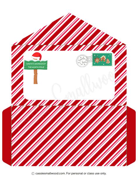 Free Printable Envelope From Santa Template | Rossy Printable