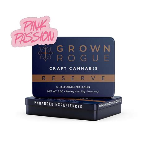 Buy Pink Passion Fruit Reserve Pre-Rolled Joints | 5pk / 2.5g | Grown ...