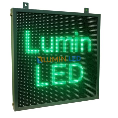 LUMIN LED Single Color Scrolling Display (Green - Size 2'1" Ft x 2'1 ...