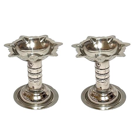 Velan Store Stainless Steel Diya/Samai/Lamp/Deepak for Pooja, Puja Art