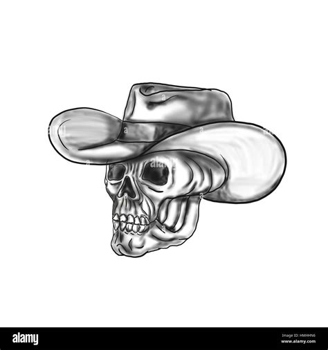 Skeleton with cowboy hat tattoo - Tattoosbyjames.com