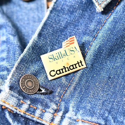 90's Vintage "Carhartt Skills USA" Advertising Pins | Button Works ...