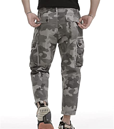 Buy AOYOG Men’s Ripstop Cargo Work Pants Relaxed Fit Outdoor Tactical ...