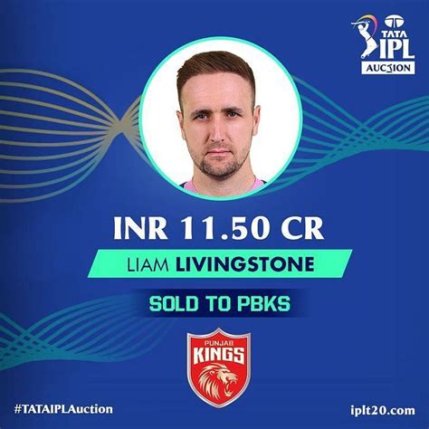 IPL 2022 Auction: Liam Livingstone sold to Punjab Kings for ₹11.50 crore