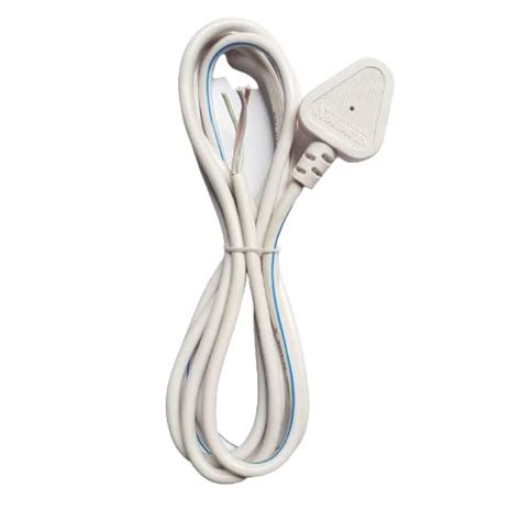 3 Pin Wire for TV Cord, Cooler, Electric Heater, Geyser, Fan| 2.5 Meter ...