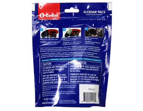 O-Cedar Hard Floor Cleaner PACS, Crisp Citrus and Lavender Scent, 10 ...